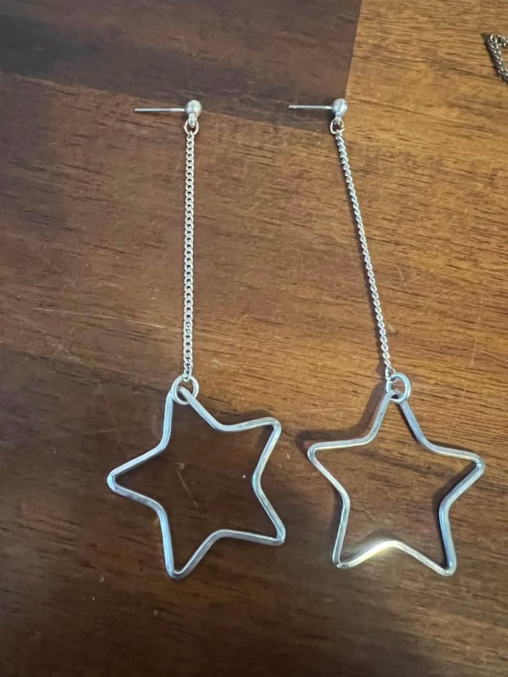 Silver Star Earrings